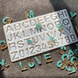 Alphabet Silicone Mold For Resin Keychain DIY Craft