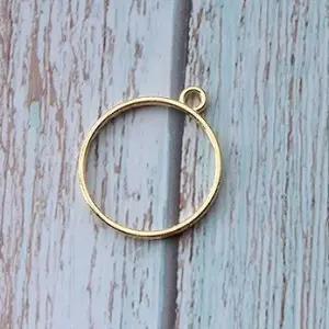 Round Bezel For Resin Pendant Keychain DIY