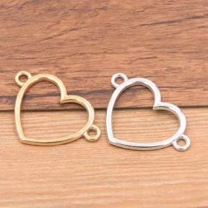 Love shape Bezel For Pendant