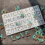 Alphabet Silicone Mold For Resin Keychain DIY Craft