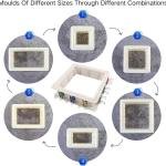 Adjustable Mold Housing for Silicone Molds Making, Plastic Housing Frame for DIY Silicone Rubber Mold,Resin Mold,Candle Molds,Soap Molds Making