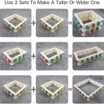 Adjustable Mold Housing for Silicone Molds Making, Plastic Housing Frame for DIY Silicone Rubber Mold,Resin Mold,Candle Molds,Soap Molds Making