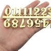 Golden Color Clock Digit For Epoxy Resin Clock Crafting