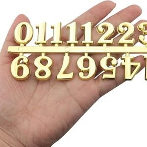 Golden Color Clock Digit For Epoxy Resin Clock Crafting