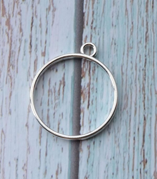 Round Shape Open Bezel (Silver Color)