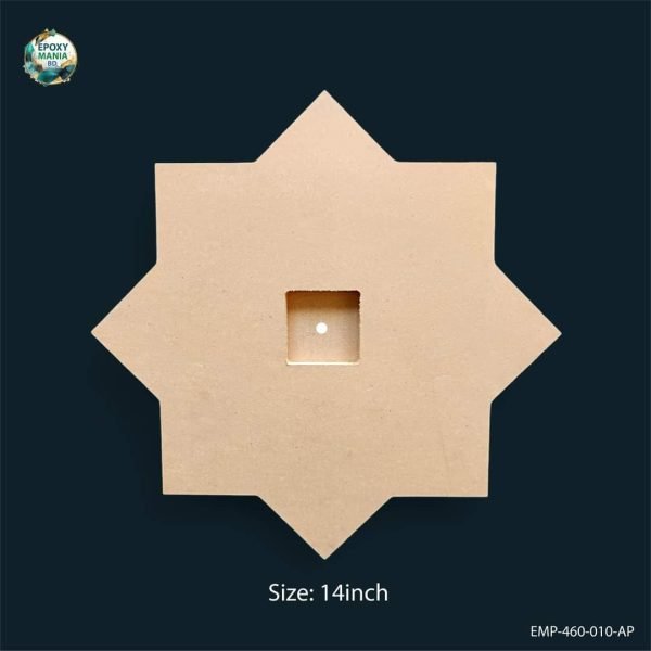 Starshape MDF Clock Base For Epoxy Resin Clock DIY project Bangladesh