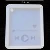 Keychain Silicone Mold - Music Player Design (Mini Size) for keyring